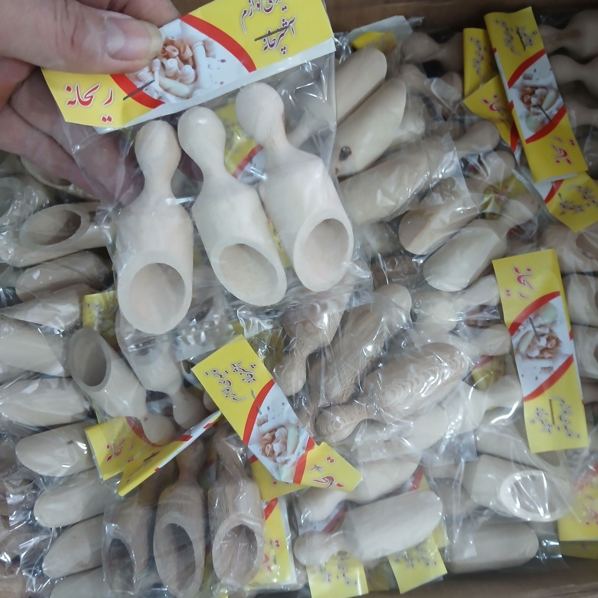 پیمانه ادویه چوبی 3 عددی
