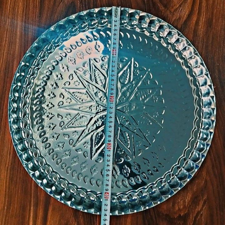 سرویس سینی استیل 5 عددی ساده موجوده